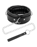 DARKNESS - COLLANA IN MORBIDA PELLE CON CATENA DARKNESS - COLLANA IN MORBIDA PELLE CON CATENA