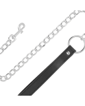 DARKNESS - COLLANA IN MORBIDA PELLE CON CATENA DARKNESS - COLLANA IN MORBIDA PELLE CON CATENA