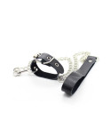 OHMAMA FETISH - COLLANA PER PENE E CINTURINO IN PELLE CON CATENA IN METALLO OHMAMA FETISH - COLLANA PER PENE E CINTURINO IN PELLE CON CATENA IN METALLO
