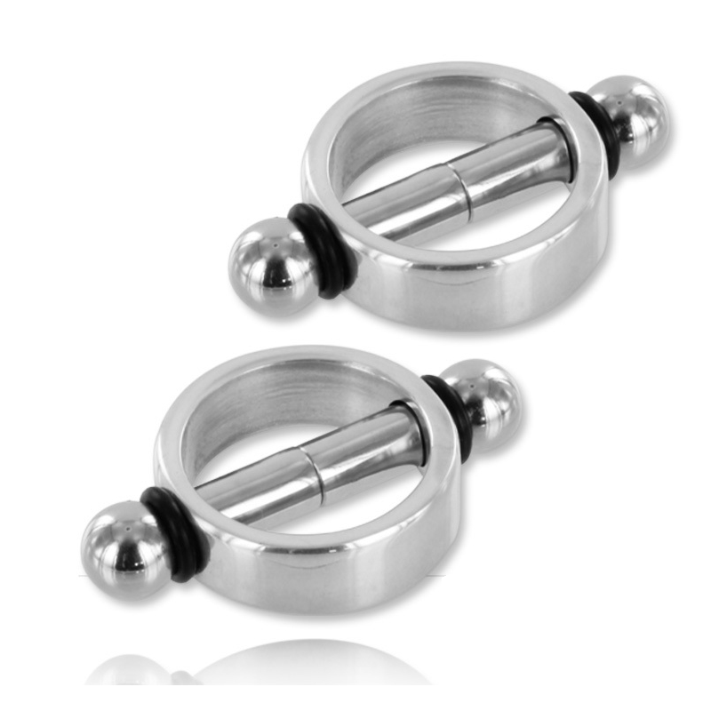 METAL HARD - MORSETTI PER CAPEZZOLI MAGNETICI COPPIA METAL HARD - MORSETTI PER CAPEZZOLI MAGNETICI COPPIA