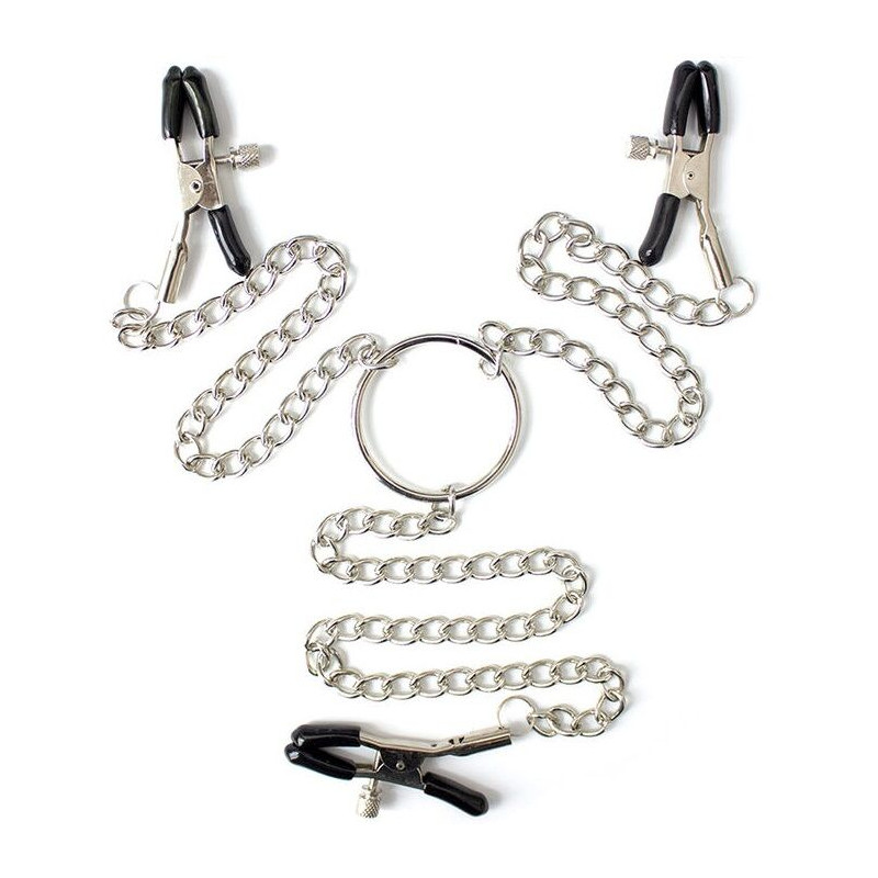 OHMAMA FETISH - MORSETTI PER CAPEZZOLI IN METALLO 3 IN 1 OHMAMA FETISH - MORSETTI PER CAPEZZOLI IN METALLO 3 IN 1