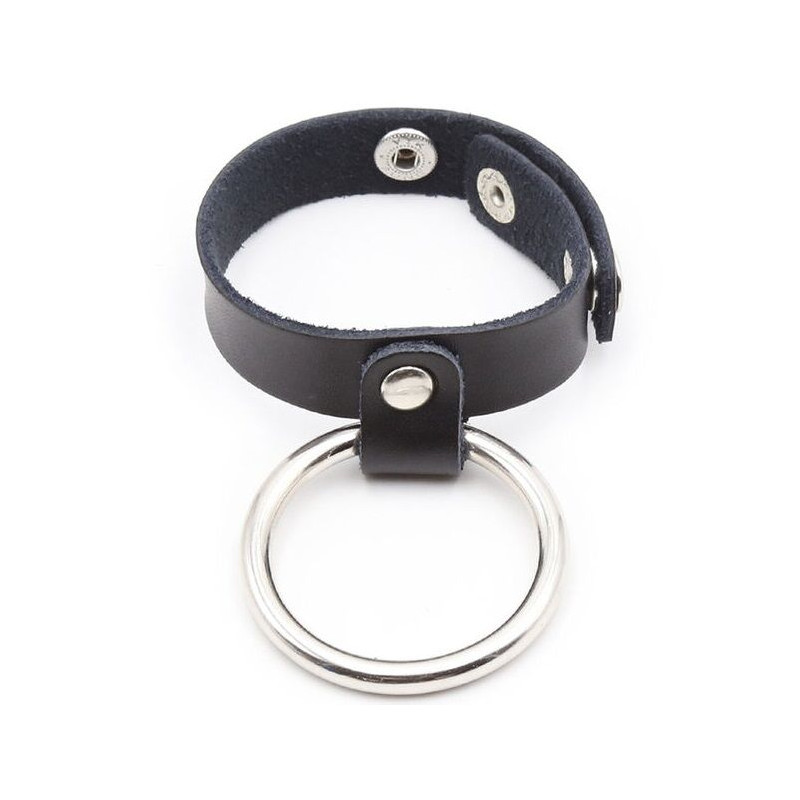 OHMAMA FETISH - ANELLO PER PENE CON ANELLO IN METALLO OHMAMA FETISH - ANELLO PER PENE CON ANELLO IN METALLO
