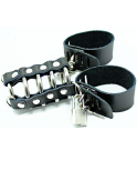 OHMAMA FETISH - GABBIA PER PENE CON ANELLI IN METALLO E CINTURINI IN PELLE OHMAMA FETISH - GABBIA PER PENE CON ANELLI IN METALLO E CINTURINI IN PELLE