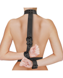 FETISH SUBMISSIVE BONDAGE - SET DI CONTENIMENTO DEL CORPO CON COLLETTO E POLSINI FETISH SUBMISSIVE BONDAGE - SET DI CONTENIMENTO DEL CORPO CON COLLETTO E POLSINI