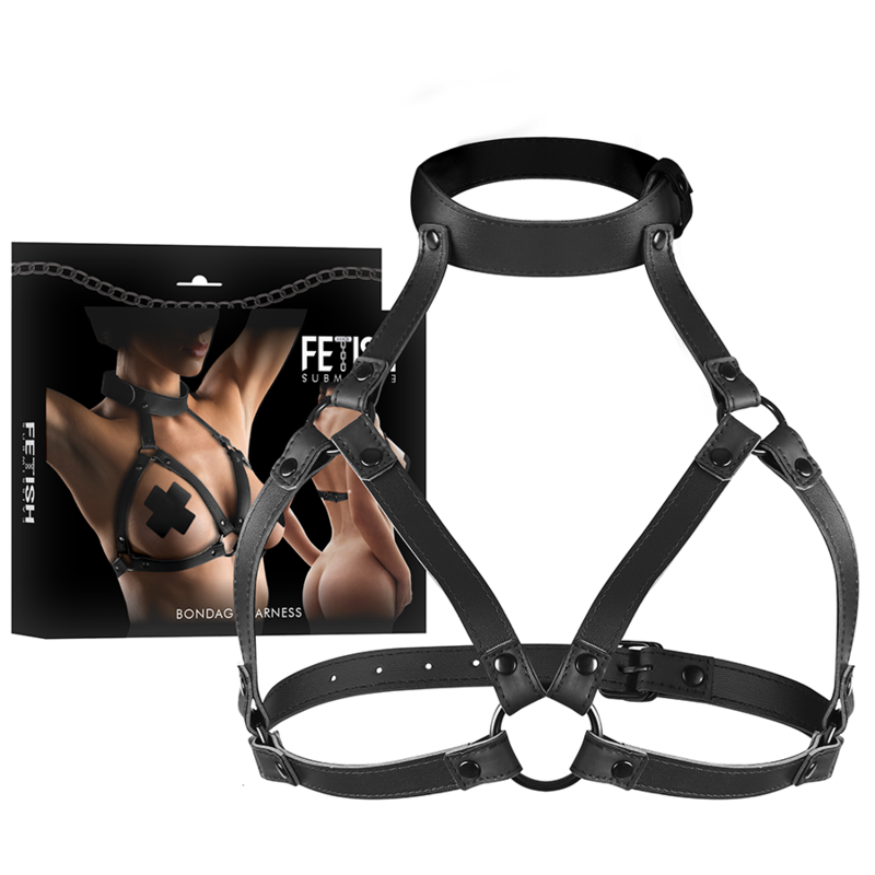 FETISH SUBMISSIVE BONDAGE - IMBRACATURA TORACE REGOLABILE FETISH SUBMISSIVE BONDAGE - IMBRACATURA TORACE REGOLABILE