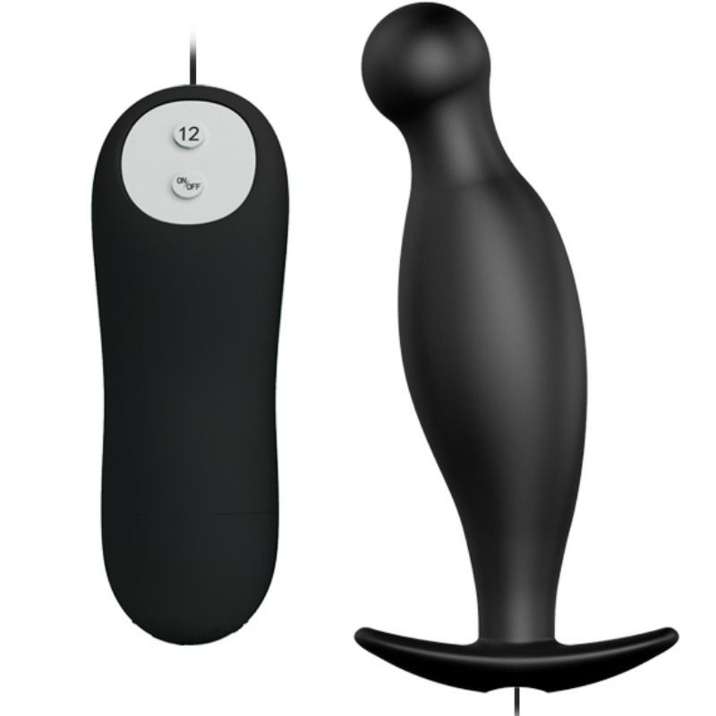 PRETTY LOVE - PLUG ANALE IN SILICONE 12 MODALIT DI VIBRAZIONE NERO PRETTY LOVE - PLUG ANALE IN SILICONE 12 MODALIT DI VIBRAZIONE NERO