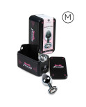 SECRETPLAY - PLUG ANALE TRASPARENTE ALLUMINIO 7CM SECRETPLAY - PLUG ANALE TRASPARENTE ALLUMINIO 7CM