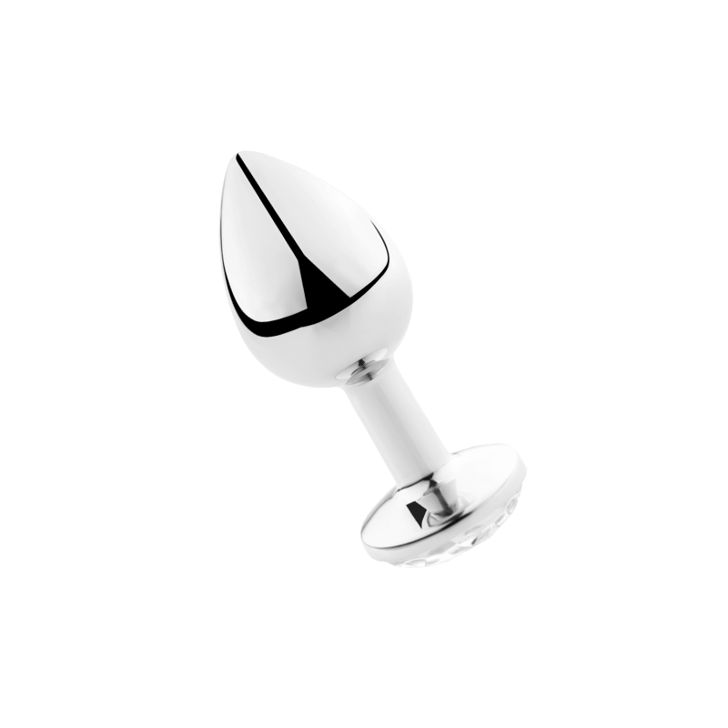SECRETPLAY - PLUG ANALE TRASPARENTE ALLUMINIO 8 CM SECRETPLAY - PLUG ANALE TRASPARENTE ALLUMINIO 8 CM