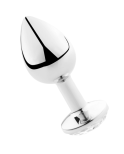SECRETPLAY - PLUG ANALE TRASPARENTE ALLUMINIO 8 CM SECRETPLAY - PLUG ANALE TRASPARENTE ALLUMINIO 8 CM
