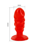BAILE - PLUG ANALE UNISEX CON VENTOSA ROSSA BAILE - PLUG ANALE UNISEX CON VENTOSA ROSSA