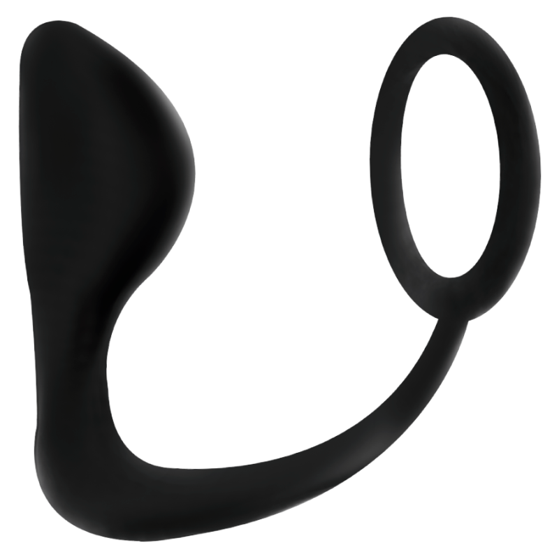 ADDICTED TOYS - PLUG ANALE CON ANELLO PENE NERO ADDICTED TOYS - PLUG ANALE CON ANELLO PENE NERO