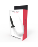 DARKNESS - PLUG ANALE IN SILICONE CON CODA BIANCA DARKNESS - PLUG ANALE IN SILICONE CON CODA BIANCA