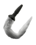 DARKNESS - PLUG ANALE IN SILICONE CON CODA GRIGIA DARKNESS - PLUG ANALE IN SILICONE CON CODA GRIGIA