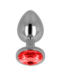 OHMAMA - PLUG ANALE CON CRISTALLO ROSSO 9 CM OHMAMA - PLUG ANALE CON CRISTALLO ROSSO 9 CM