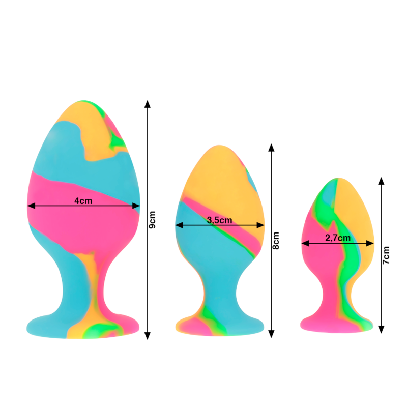 INTENSE - SET DI TAPPI IN SILICONE MULTICOLORE INTENSE - SET DI TAPPI IN SILICONE MULTICOLORE
