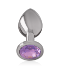 INTENSE - PLUG ANALE IN METALLO ALLUMINIO CON CRISTALLO VIOLA MISURA L INTENSE - PLUG ANALE IN METALLO ALLUMINIO CON CRISTALLO VIOLA MISURA L