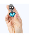 SECRETPLAY - TAPPO IN METALLO CUORE BLU TAGLIA PICCOLO 7 CM SECRETPLAY - TAPPO IN METALLO CUORE BLU TAGLIA PICCOLO 7 CM