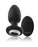 BLACKSILVER - TELECOMANDO ROTATORE ANALE IN SILICONE CON TAPPO POZZETTI BLACKSILVER - TELECOMANDO ROTATORE ANALE IN SILICONE CON TAPPO POZZETTI