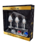 ALIVE - KIT PIACERE ANALE 3 PLUG METAL ALIVE - KIT PIACERE ANALE 3 PLUG METAL