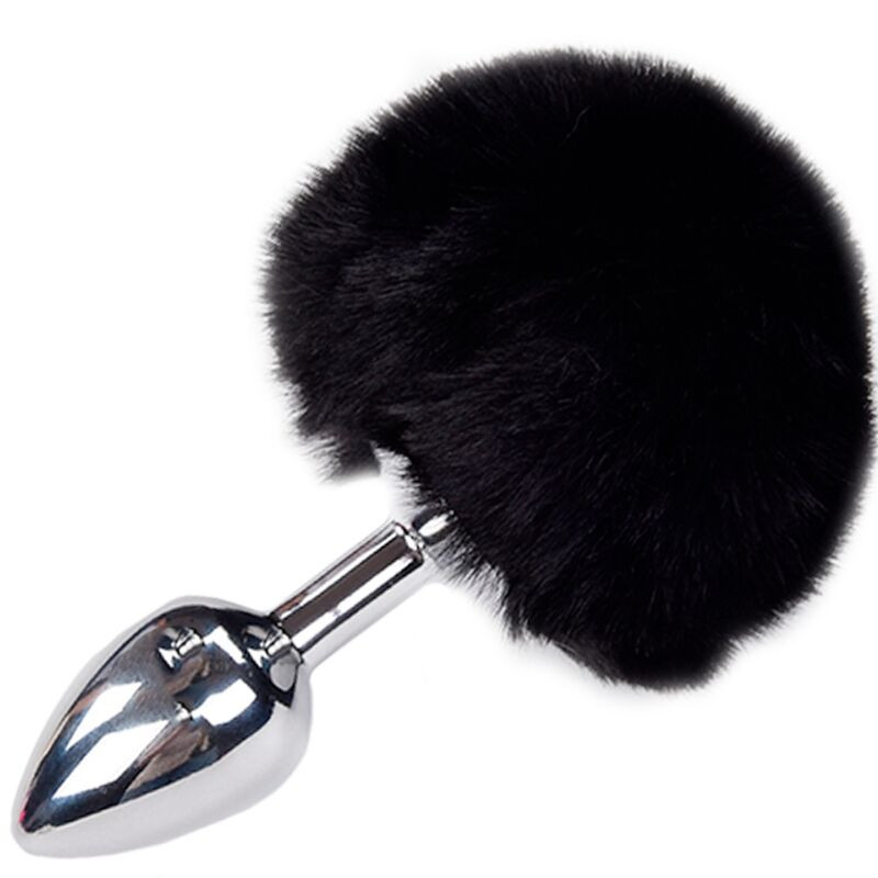 ALIVE - PLUG PIACERE ANALE METALLO LISCIO FLUFFY NERO TAGLIA S ALIVE - PLUG PIACERE ANALE METALLO LISCIO FLUFFY NERO TAGLIA S
