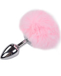 ALIVE - PLUG PIACERE ANALE METALLO LISCIO ROSA FLUFFY TAGLIA L ALIVE - PLUG PIACERE ANALE METALLO LISCIO ROSA FLUFFY TAGLIA L