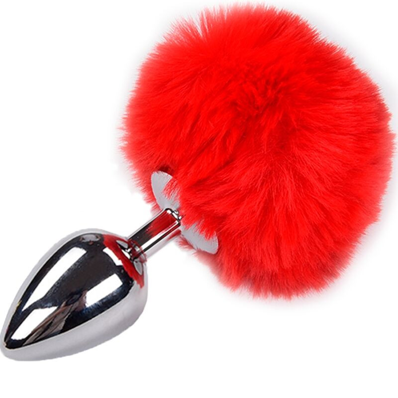 ALIVE - PLUG PIACERE ANALE METALLO LISCIO ROSSO FLUFFY TAGLIA L ALIVE - PLUG PIACERE ANALE METALLO LISCIO ROSSO FLUFFY TAGLIA L