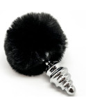 ALIVE - PLUG PIACERE ANALE SPIRALE METALLO FLUFFY NERO TAGLIA L ALIVE - PLUG PIACERE ANALE SPIRALE METALLO FLUFFY NERO TAGLIA L
