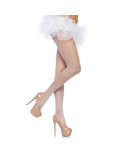 LEG AVENUE - PANTYHOUSE A RETE IN NYLON BIANCO - TAGLIA PLUS LEG AVENUE - PANTYHOUSE A RETE IN NYLON BIANCO - TAGLIA PLUS