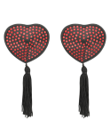COQUETTE CHIC DESIRE - COPRI CAPEZZOLI CUORE NERO / ROSSO COQUETTE CHIC DESIRE - COPRI CAPEZZOLI CUORE NERO / ROSSO