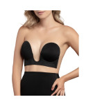 BYE-BRA - REGGISENO SENZA MANIGLIE EN U BEIGE COPPA E BYE-BRA - REGGISENO SENZA MANIGLIE EN U BEIGE COPPA E