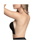 BYE-BRA - REGGISENO SENZA MANIGLIE EN U BEIGE COPPA E BYE-BRA - REGGISENO SENZA MANIGLIE EN U BEIGE COPPA E