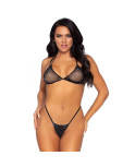 LEG AVENUE - TOP BIKINI A RETE E G-STRING TAGLIA UNICA LEG AVENUE - TOP BIKINI A RETE E G-STRING TAGLIA UNICA