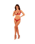 OBSESSIVE - SET LACELOVE DUE PEZZI SENZA COPPE ROSSO XL/XXL OBSESSIVE - SET LACELOVE DUE PEZZI SENZA COPPE ROSSO XL/XXL