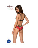 PASSION - SET PEONIA LINEA EROTICA ROSSO L/XL PASSION - SET PEONIA LINEA EROTICA ROSSO L/XL