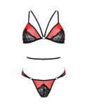 PASSION - SET PEONIA LINEA EROTICA ROSSO L/XL PASSION - SET PEONIA LINEA EROTICA ROSSO L/XL