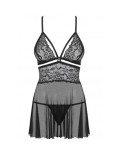 OBSESSIVE - 838-BAB-1 BABYSIDE E PERIZOMA NERO L/XL OBSESSIVE - 838-BAB-1 BABYSIDE E PERIZOMA NERO L/XL
