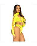LEG AVENUE - BODY SENZA CUCITURE CON PERIZOMA GIALLO LEG AVENUE - BODY SENZA CUCITURE CON PERIZOMA GIALLO