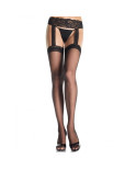 LEG AVENUE - OUTLET - CALZE NERE CON REGALTO IN PIZZO LEG AVENUE - OUTLET - CALZE NERE CON REGALTO IN PIZZO