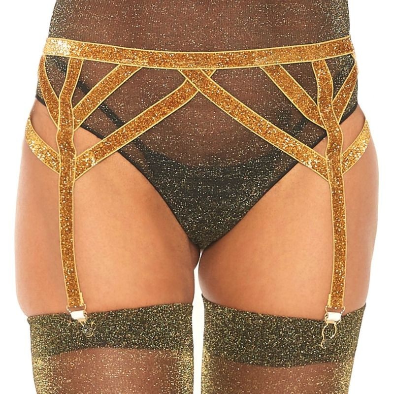 LEG AVENUE - CINTURINO ELASTICO IN LUREX TAGLIA UNICA LEG AVENUE - CINTURINO ELASTICO IN LUREX TAGLIA UNICA
