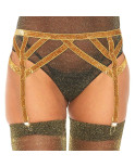 LEG AVENUE - CINTURINO ELASTICO IN LUREX TAGLIA UNICA LEG AVENUE - CINTURINO ELASTICO IN LUREX TAGLIA UNICA
