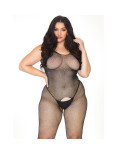 LEG AVENUE - BODYSTOCKING IN RETE CRISTALLIZZATA LEG AVENUE - 1X-2X LEG AVENUE - BODYSTOCKING IN RETE CRISTALLIZZATA LEG AVENUE - 1X-2X