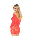 LEG AVENUE - MINIABITOIN PIZZO ALLUNCINETTO MANICA LUNGA CORALLO TAGLIA UNICA LEG AVENUE - MINIABITOIN PIZZO ALLUNCINETTO MANICA LUNGA CORALLO TAGLIA UNICA