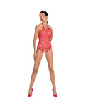 PASSION - WOMAN BS087 BODYSTOCKING ROSSO TAGLIA UNICA PASSION - WOMAN BS087 BODYSTOCKING ROSSO TAGLIA UNICA