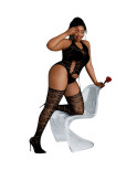 MOONLIGHT - MODELLO 2 BODYSTOCKING NERO TAGLIA FORTE MOONLIGHT - MODELLO 2 BODYSTOCKING NERO TAGLIA FORTE