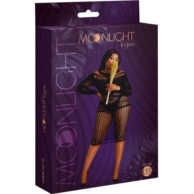 MOONLIGHT - ABITO MODELLO 3 NERO TAGLIA PLUS MOONLIGHT - ABITO MODELLO 3 NERO TAGLIA PLUS