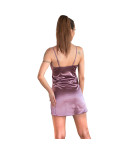 LIVCO CORSETTI FASHION - JACQUELINE LC 90249 VESTAGLIA + CAMICIA + PANTY VIOLA L/XL