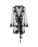 LIVCO CORSETTI FASHION - HERINA LC XG056 VESTAGLIA + SLIP NERO TAGLIA UNICA
