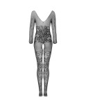 LIVCO CORSETTI FASHION - BODYSTOCKING CELDON CROTCHLESS NERO TAGLIA UNICA