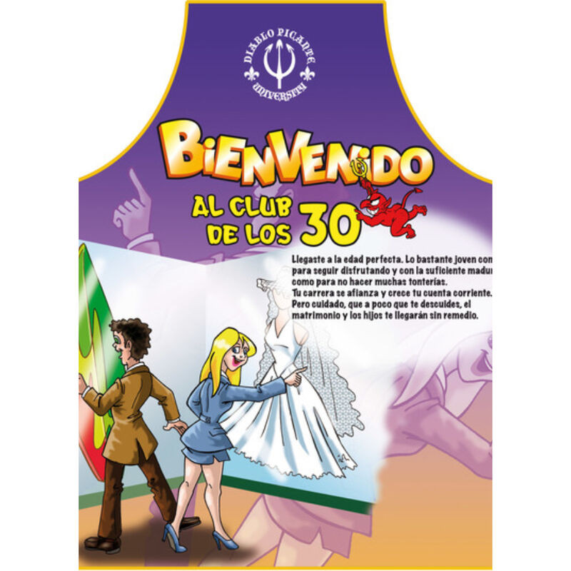 DIABLO PICANTE - GREMBIULE 30 ANNI TESTO SPAGNOLO DIABLO PICANTE - GREMBIULE 30 ANNI TESTO SPAGNOLO