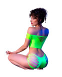 CHILIROSE - CR 4433 TOP E SHORTS VERDE S/M CHILIROSE - CR 4433 TOP E SHORTS VERDE S/M